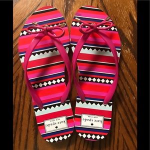 KATE SPADE PINK FLIP FLOP SANDAL SHOES SIZE 7/8